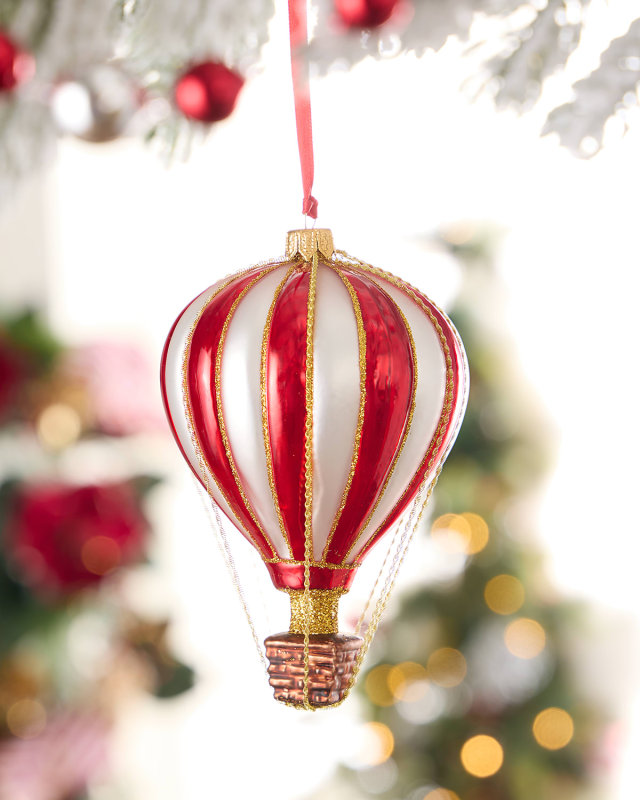 Hot Air Balloon Christmas Ornament